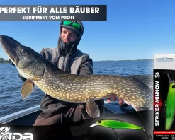 Wild Devil Baits Striker Minnow Wobbler Hardbait Kunstköder Raubfisch Köder Barsch Hecht Zander Wobbler