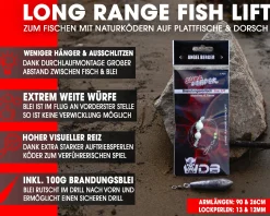 Wild Devil Baits Surf Leader mit Blei Brandungsvorfach Plattfisch Meeresvorfach Salt Rig Brandungssystem Meeresangeln verschiedene Varianten Angelköder