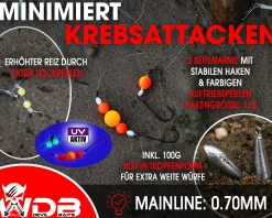 Wild Devil Baits Surf Leader mit Blei Brandungsvorfach Plattfisch Meeresvorfach Salt Rig Brandungssystem Meeresangeln verschiedene Varianten Angelköder