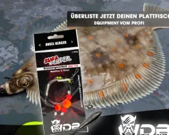 Wild Devil Baits Surf Leader mit Blei Brandungsvorfach Plattfisch Meeresvorfach Salt Rig Brandungssystem Meeresangeln verschiedene Varianten Angelköder