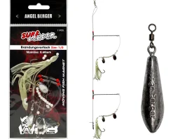 Wild Devil Baits Surf Leader mit Blei Brandungsvorfach Plattfisch Meeresvorfach Salt Rig Brandungssystem Meeresangeln verschiedene Varianten Angelköder