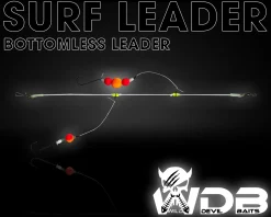 Wild Devil Baits Surf Leader Bottomless Leader Bodenfreies Brandungsvorfach Plattfisch Meeresvorfach Salt Rig Brandungssystem Angelköder