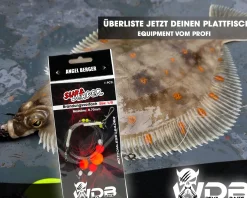 Wild Devil Baits Surf Leader Bottomless Leader Bodenfreies Brandungsvorfach Plattfisch Meeresvorfach Salt Rig Brandungssystem Angelköder