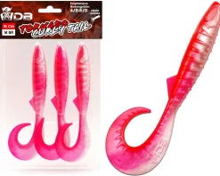 Wild Devil Baits Tornado Curly Tail Hot Pink Twister Gummifisch Shad Kunstköder Softlure Gummiköder Hecht Barsch Zander Angelköder