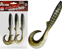 Wild Devil Baits Tornado Curly Tail Natural Perch Twister Gummifisch Shad Kunstköder Softlure Gummiköder Hecht Barsch Zander Angelköder