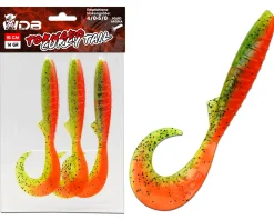 Wild Devil Baits Tornado Curly Tail Fire Tiger Twister Gummifisch Shad Kunstköder Softlure Gummiköder Hecht Barsch Zander Angelköder