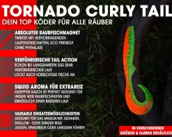 Wild Devil Baits Tornado Curly Tail Twister Gummifisch Shad Kunstköder Softlure Gummiköder Hecht Barsch Zander Angelköder