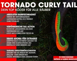 Wild Devil Baits Tornado Curly Tail Twister Gummifisch Shad Kunstköder Softlure Gummiköder Hecht Barsch Zander Angelköder