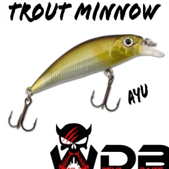 Wild Devil Baits Trout Minnow Forellen Wobbler Kunstköder Flachläufer  Angelköder