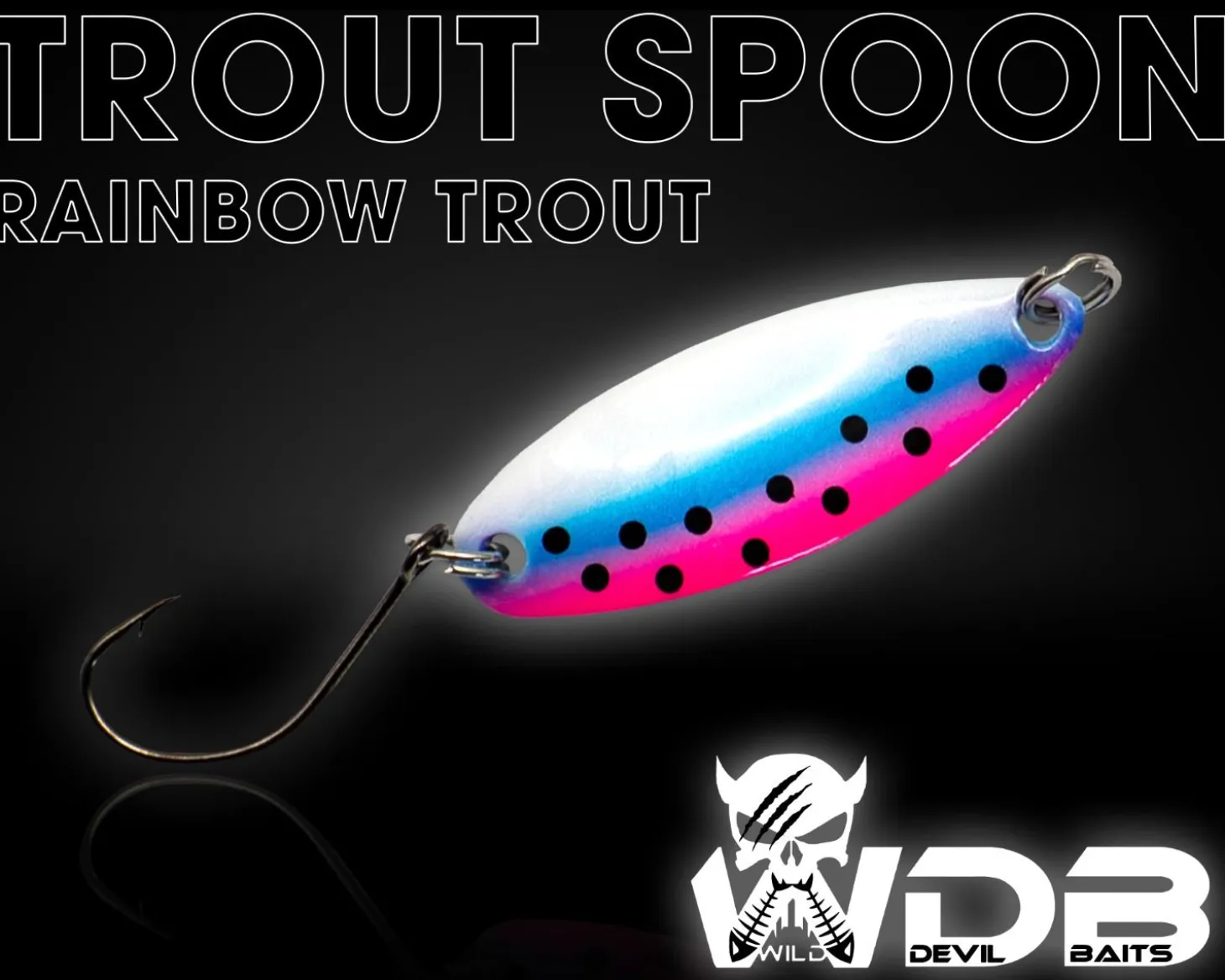 Wild Devil Baits Trout Spoon Rainbow Trout Forellen Blinker Mini Spoon Forellenangeln Angelköder