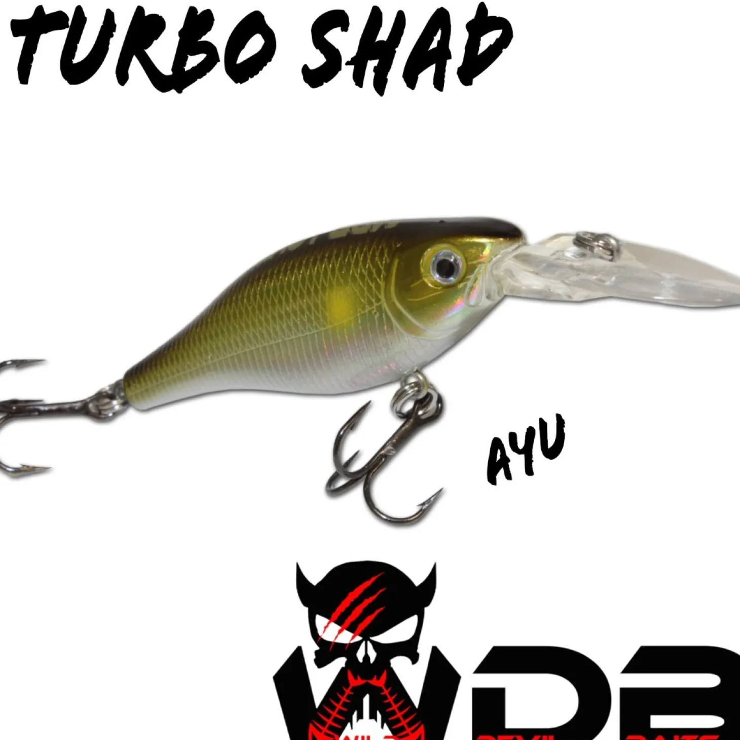 Wild Devil Baits Turbo Shad Wobbler Hardbait Kunstköder Angelköder