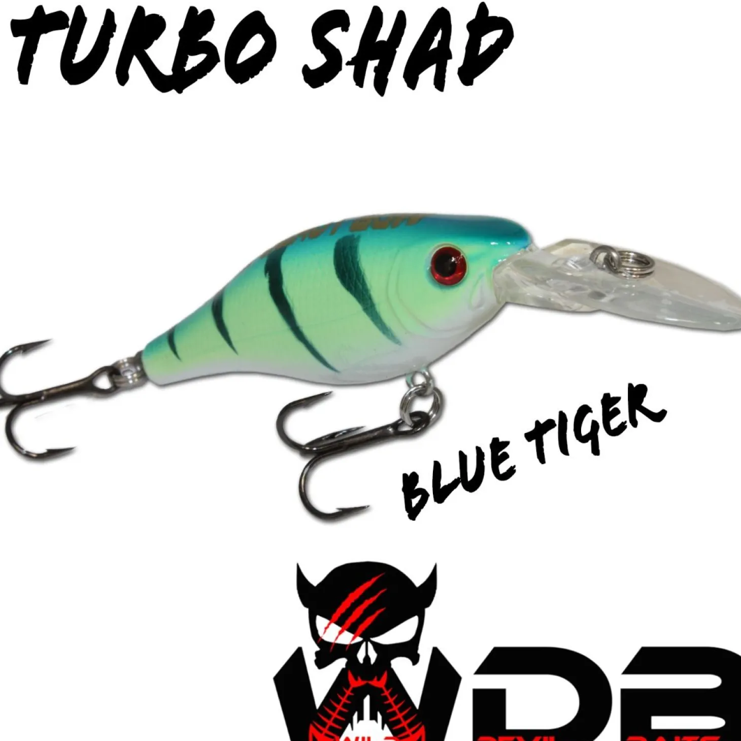 Wild Devil Baits Turbo Shad Wobbler Hardbait Kunstköder Angelköder