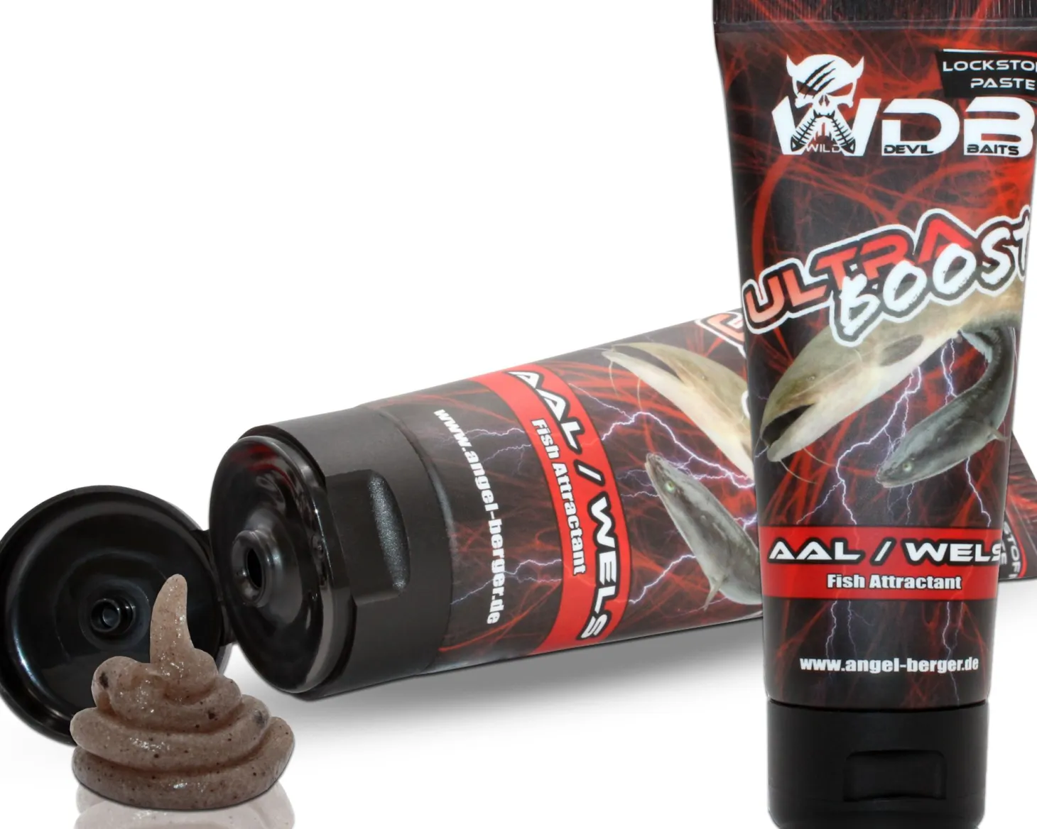 Wild Devil Baits Ultra Boost Raubfischpaste Aal/Wels Lockstoff Paste Fish Attractant Köder Paste Raubfisch Aroma Futtermittel