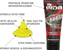 Wild Devil Baits Ultra Boost Raubfischpaste Hecht Lockstoff Paste Fish Attractant Köder Paste Raubfisch Aroma Futtermittel