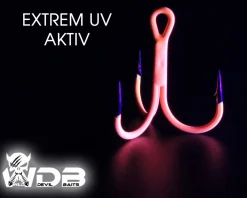 Wild Devil Baits UV Treble Hooks Raptor X Drilling UVO Raubfischhaken Fishing Hook Angelköder