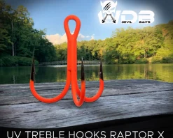 Wild Devil Baits UV Treble Hooks Raptor X Drilling UVO Raubfischhaken Fishing Hook Angelköder
