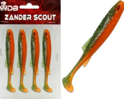 Wild Devil Baits Zander Scout Green Tomato Shad Gummifisch Softlure Angelköder