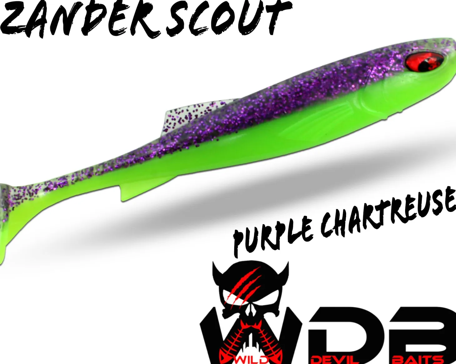 Wild Devil Baits Zander Scout 10 cm Shad Gummifisch Softlure Angelköder