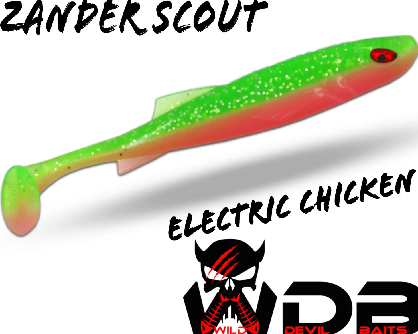 Wild Devil Baits Zander Scout 10 cm Shad Gummifisch Softlure Angelköder